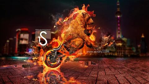 Moto-Bear-Fire-Fantasy-City-2013-HD-Wallpapers-design-by-Ton