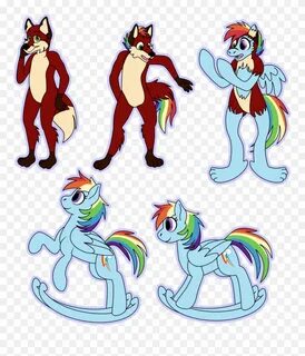 Download Clipart Baby Rocking Horse - Anthro Fox Fursona Bas