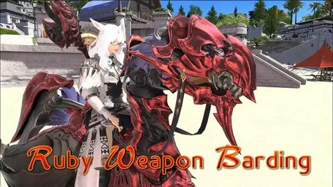 FFXIV: Ruby Weapon Barding - YouTube