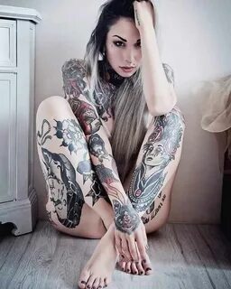 Tattooed model Slim Suicide iNKPPL