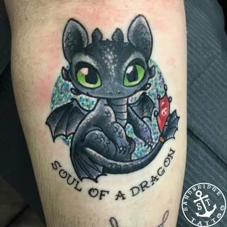 Mandi Johnson - Toothless tattoo. Baby dragon tattoos, Drago