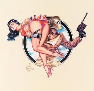 rocketeer and bettie page by dave stevens 1984 sexbizlaw.com