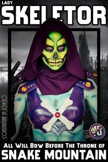 Constantine in Tokyo cosplays as Lady Skeletor in these prop