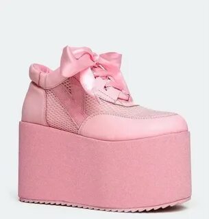 Buy pastel pink platform shoes - In stock