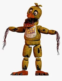 Fnaf Withered Chica Model, HD Png Download , Transparent Png