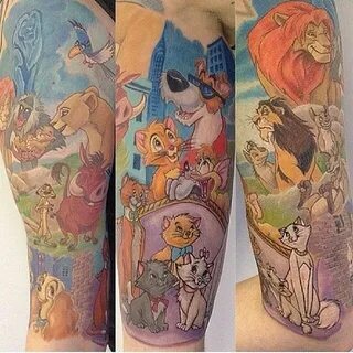 Disney half sleeve... Lion King, Aristocats, Lady and the Tr