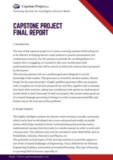 Capstone Template Capstone Outline Templates : Nursing Capstone 0A0