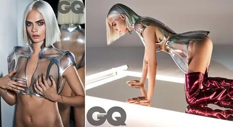 Cara Delevingne almost reveals all for futuristic GQ cover