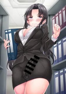 Office lady futa horny at work 