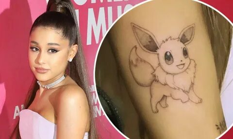 Ariana Grande gets Pokémon tattoo after playing the game for 15 HOURS Pokemon ta