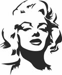 Marilyn Monroe Stencil Vector Free Vector cdr Download - 3ax