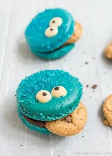 raspberri cupcakes: Cookie Monster Macarons Desserts, Macaro