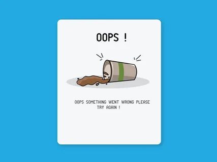 Opps Something Went Wrong Please Try Again! on Behance
