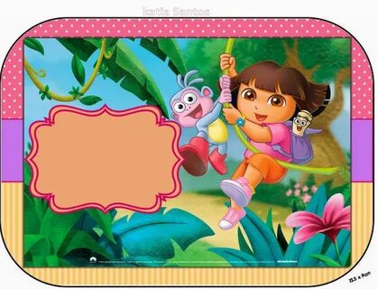 Dora the Explorer Free Printable Candy Bar Labels and Images