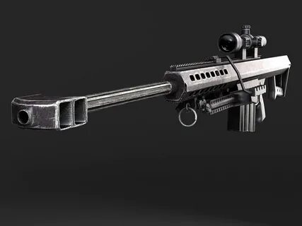 Barrett M82A1 Sniper Rifle - 3D Model by SQUIR