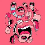Big Mouths - Tap to see more doodle wallpapers! @mobile9 Big