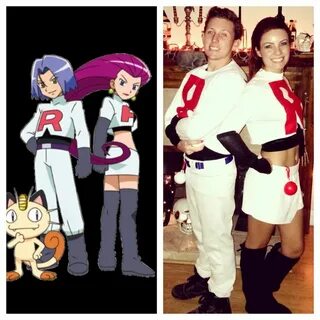 Team Rocket! Jessie & James #DIYcostume #teamrocket #hallowe