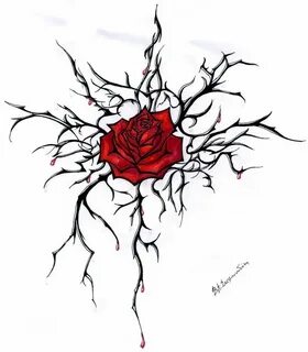 Roses and thorns Vine drawing, Roses drawing, Rose vine tatt