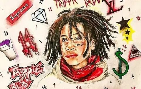 610 Trippie redd sketch drawing for Android Wallpaper Deskto