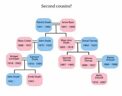 Use this family history chart to quickly identify relationsh