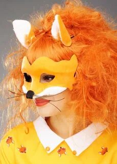 Womens Fantastic Mrs Fox Wig And Mask