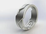 GD Ring - Edge 3d printed wedding ring Get yours printed h. 