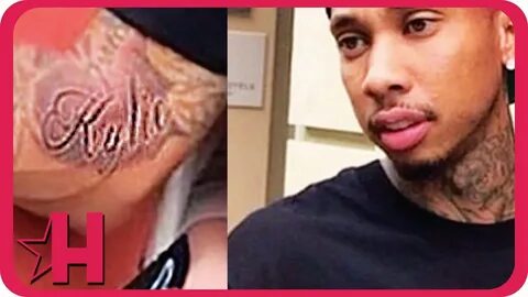 Tyga Gets Kylie Jenner Tattoo Hollyscoop News - YouTube