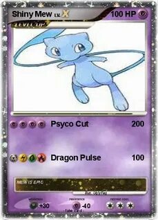Pokémon Shiny Mew 120 120 - Psyco Cut - My Pokemon Card