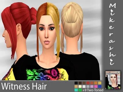 Mikerashi: Witness Hair - Sims 4 Hairs