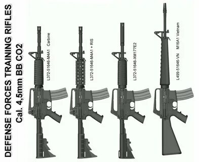 M16A1 CO2 .177 4,5mmBB Air Rifle, Full Metal www.russ-guns-d