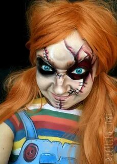 Chucky inspired makeup Halloween makeup, Creepy makeup, Hall