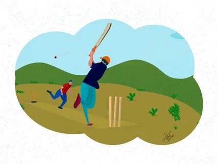 Street cricket by Sakthivel J on Dribbble