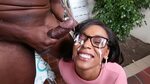 Ebony Puerto Rican slut Porsha Carrera takes cum on glasses 