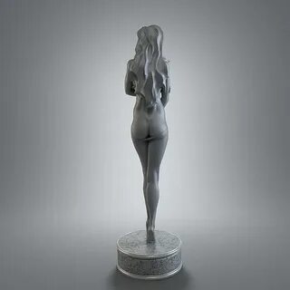 3d female figurine art model