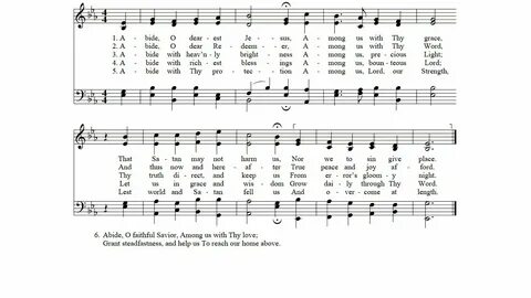 Abide O Dearest Jesus Hymn by Joshua Stegmann Chords - Chord