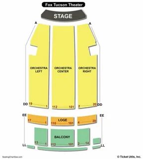 Fox Theater Tucson Seating Chart Seating Charts & Tickets