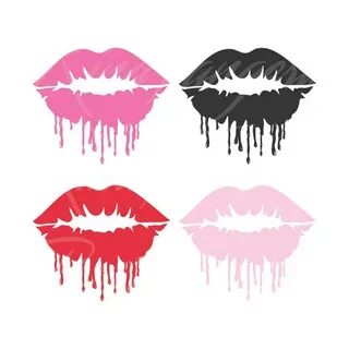 Dripping Lips SVG Lips SVG Png Dxf Cutting Files Cricut Cute