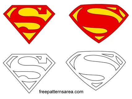 Superman Symbol Logo Vectors FreePatternsArea Superman symbo