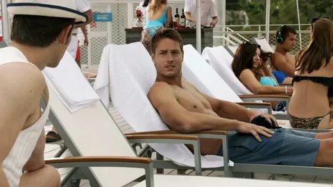 MALE CELEBRITIES: Joshua Bowman and Justin Hartley shirtless
