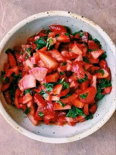 Strawberry Mint Bruschetta - Melissa's Healthy Kitchen