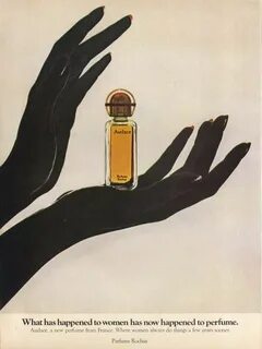 Vintage "Parfums Rochas" advertisement, 1972. Fragrance adve