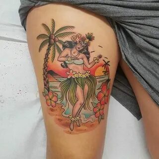 Tattoo uploaded by Xavier * Beach tattoo by Katie Trojan. #b