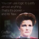 Captain Janeway of the Federation Starship: Voyager Star tre