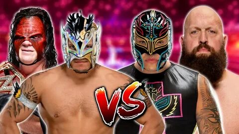 Kalisto & Kane vs. Rey Mysterio & Big Show - WWE RAW Main Ev