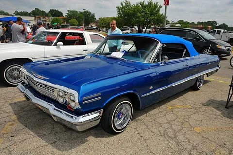 Royal Blue Lowrider Photos Premium LA Auto