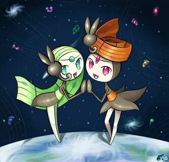 Double Meloetta in Space by MellowMeloetta on deviantART Fan