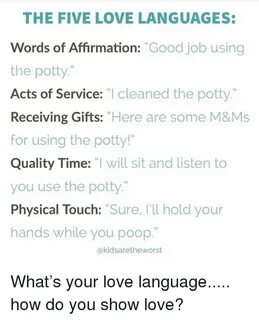The FIVE LOVE LANGUAGES Words of Affirmation 'Good Job Using