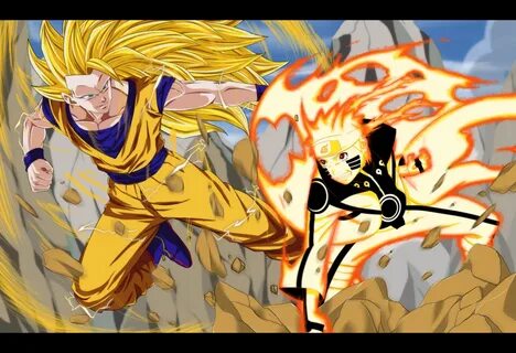 Commission - Naruto VS Goku by dannex009.deviantart.com on @