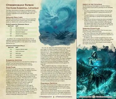 The Elder Elemental: Leviathan (Revised) An Otherworldly Pat