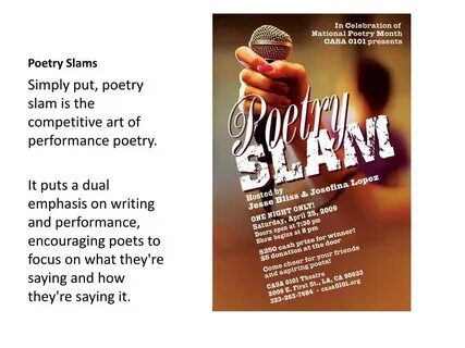 PPT - What is Slam Poetry? PowerPoint Presentation, free dow
